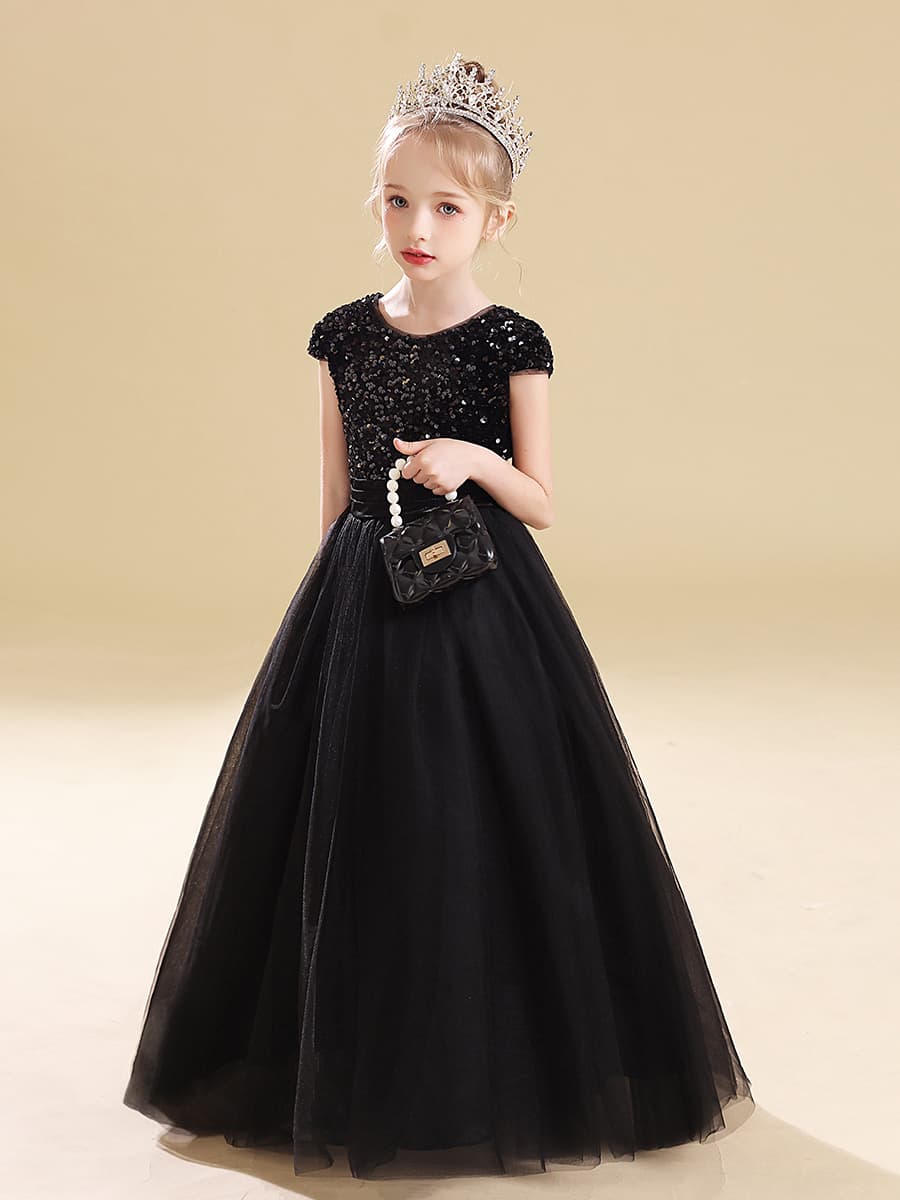 フォーマルワンピース プリンセスチュールロング ドレス