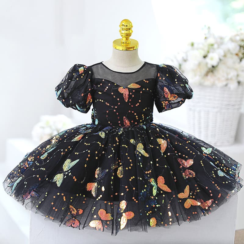 フォーマルワンピース キラめく蝶々のプリンセスドレス