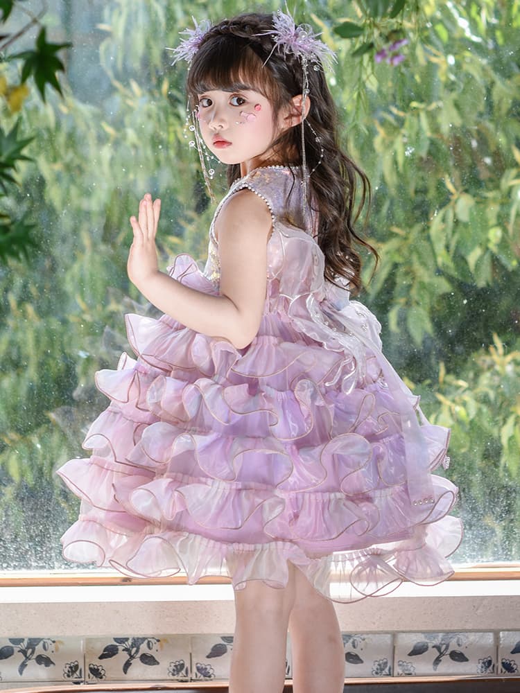 フォーマルワンピース きらめき姫のフリルドレス